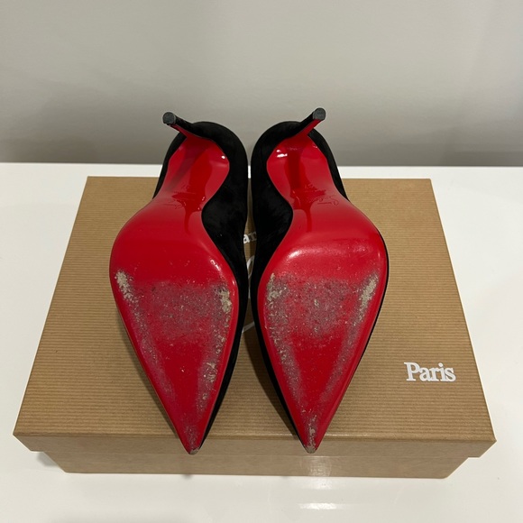 Christian Louboutin So Kate 120mm Black Suede - Picture 5 of 7